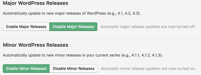WordPress Updates einstellen mit dem Plugin "Easy Update Manager"
